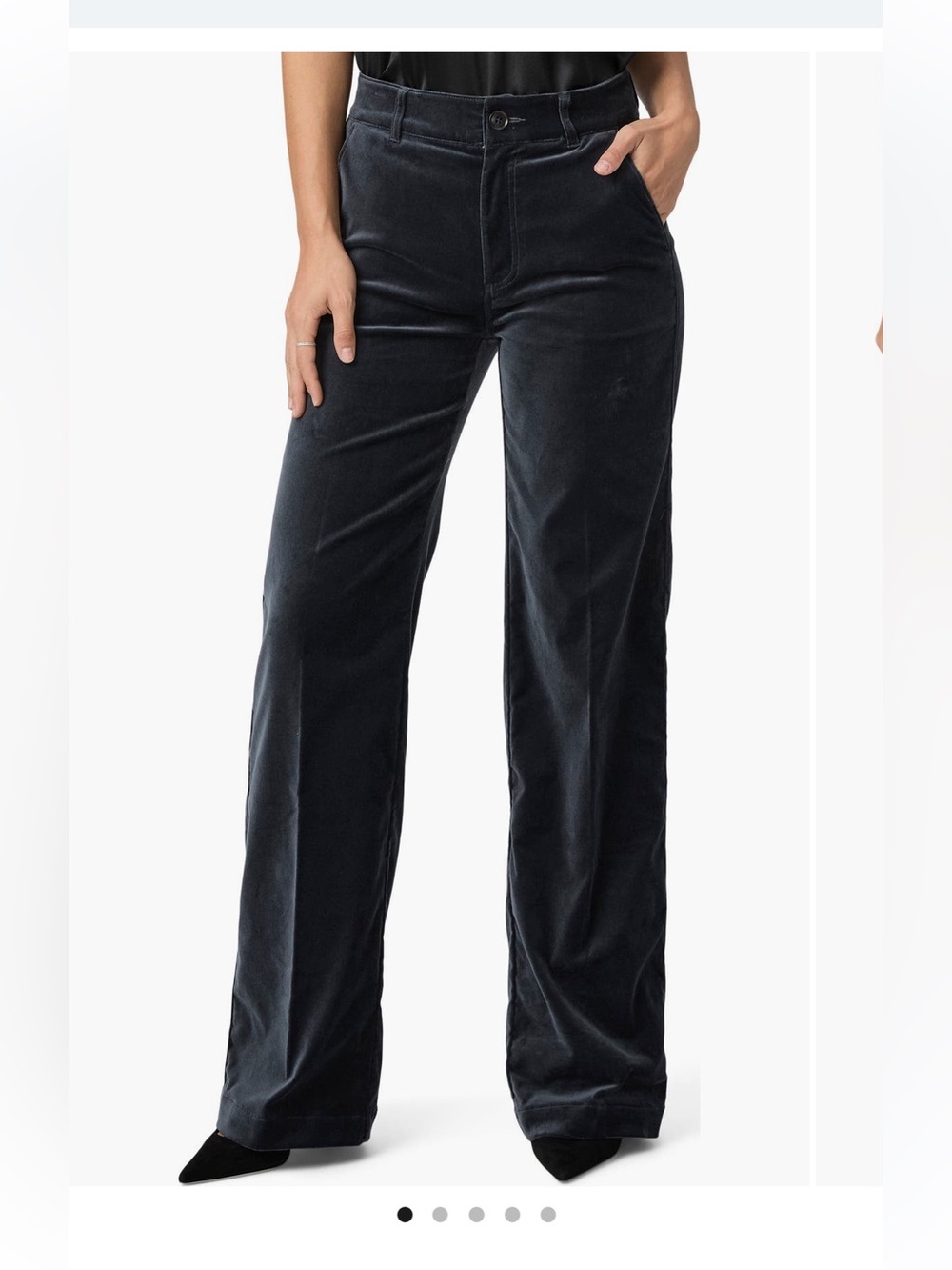 Paige Sasha straight leg velvet pants